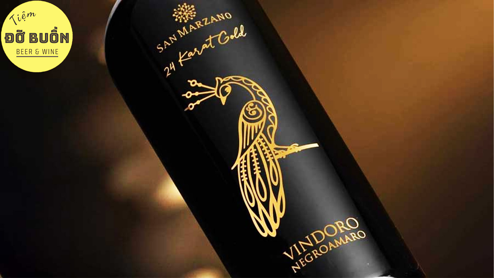 Giới thiệu rượu vang đỏ Vindoro 24 Karat Gold