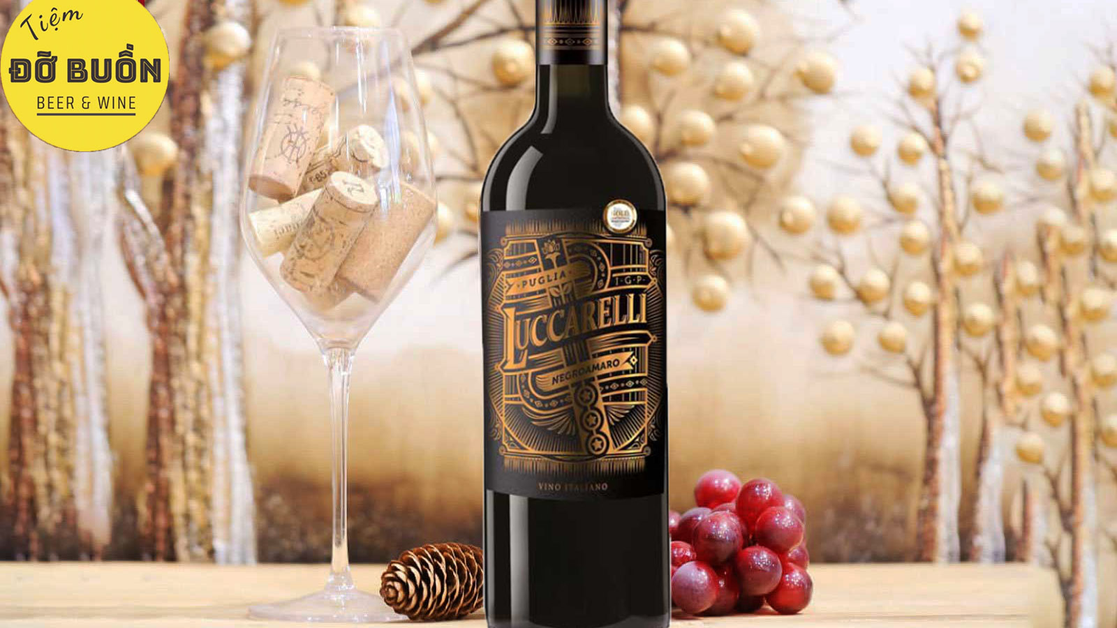 Giới thiệu về rượu vang Luccarelli Negroamaro Vintage Edition