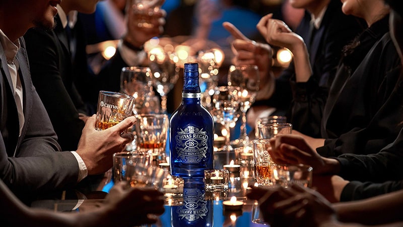 Rượu Chivas 18 Blue có bề dày lịch sử khá lâu.